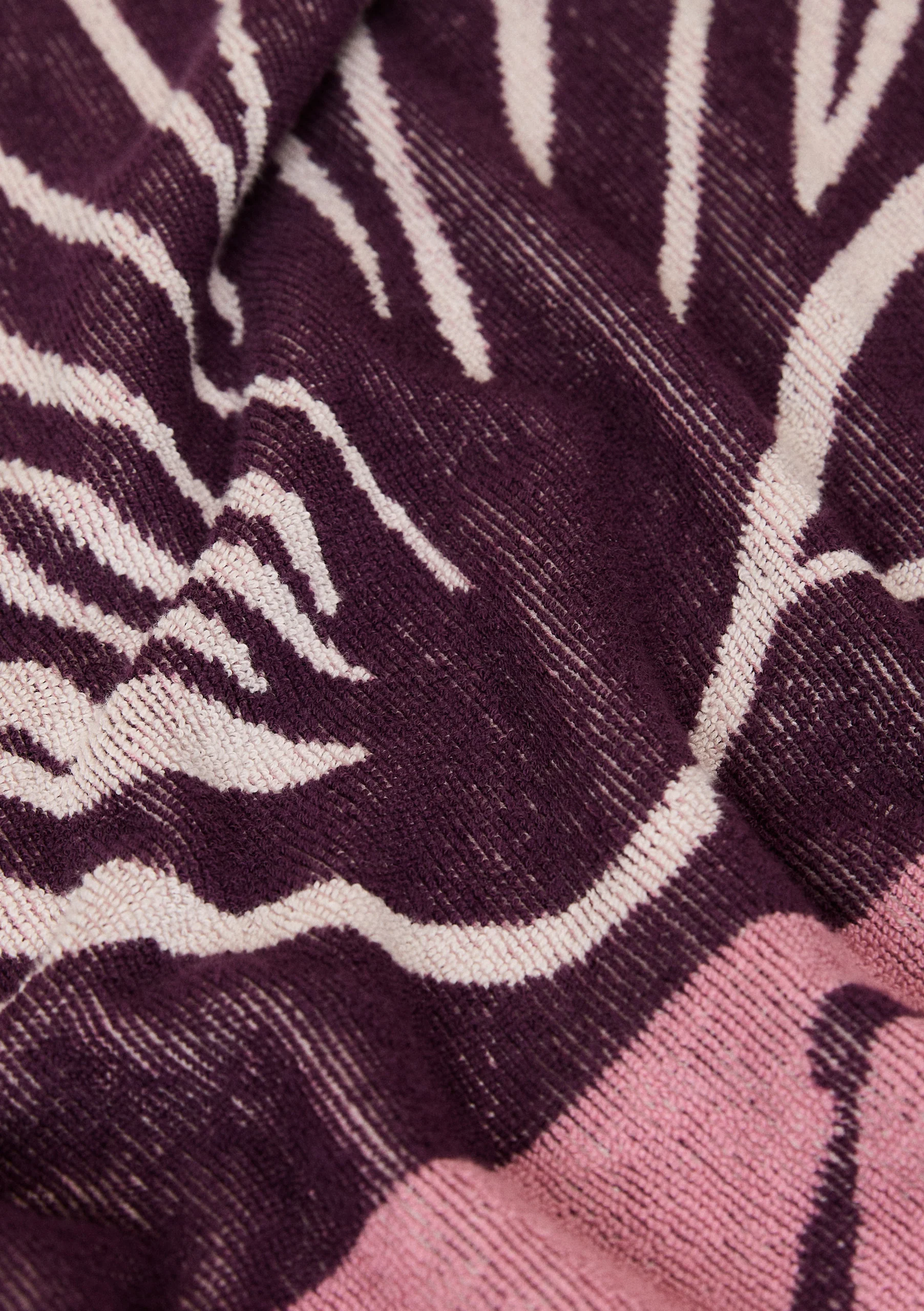Cotton Beach Towel in Pink Shell - Image 6