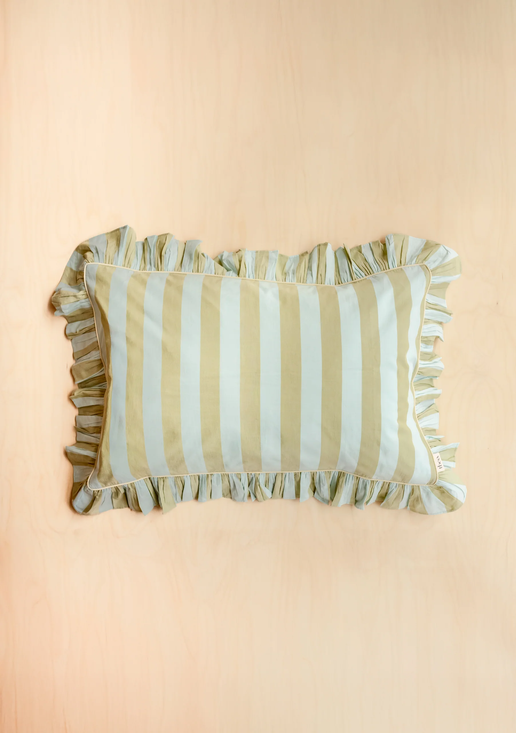 100% Cotton Bedding in Mint Stripe - Image 4