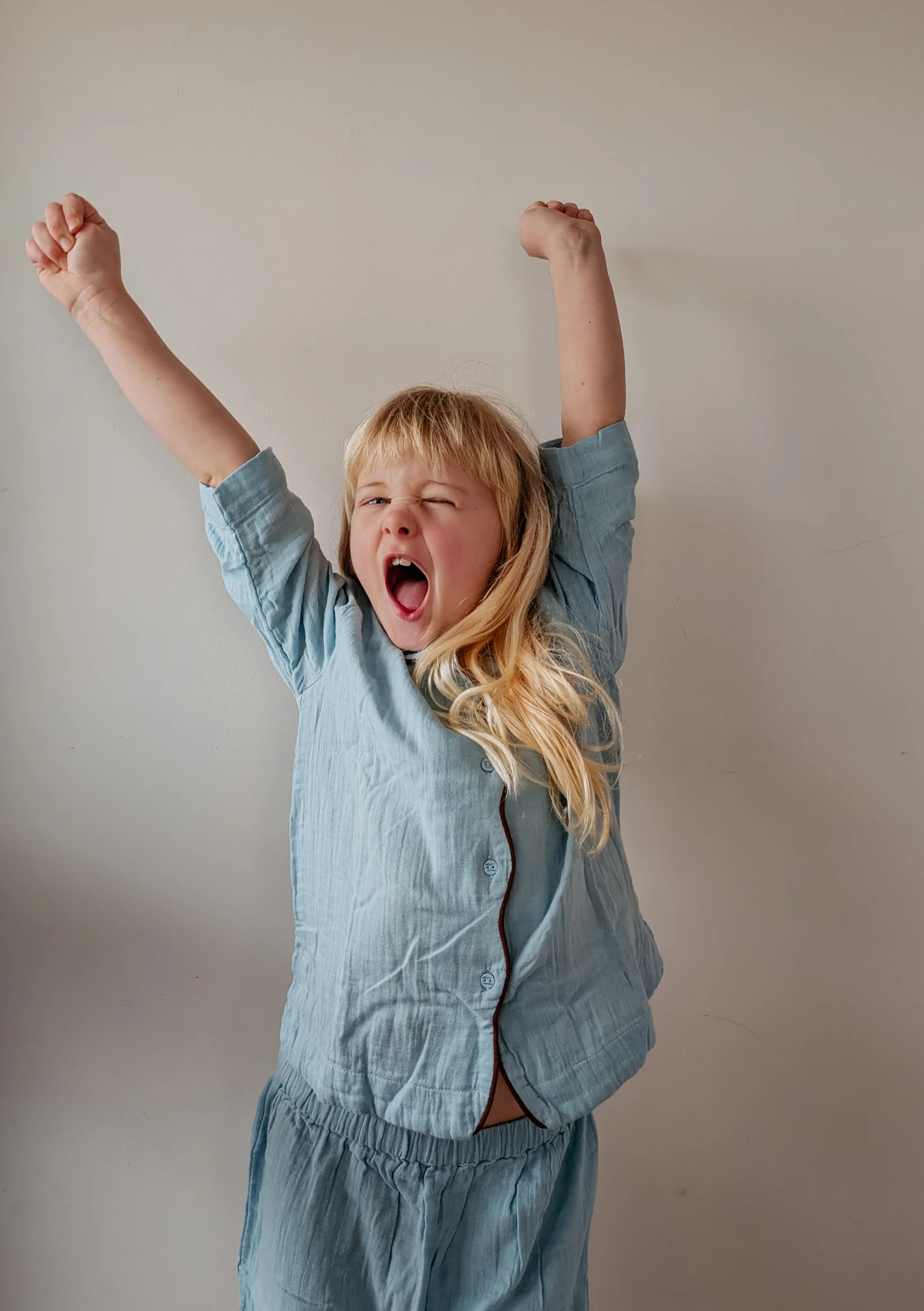 Cotton Kids Pyjamas in Blue - Image 4