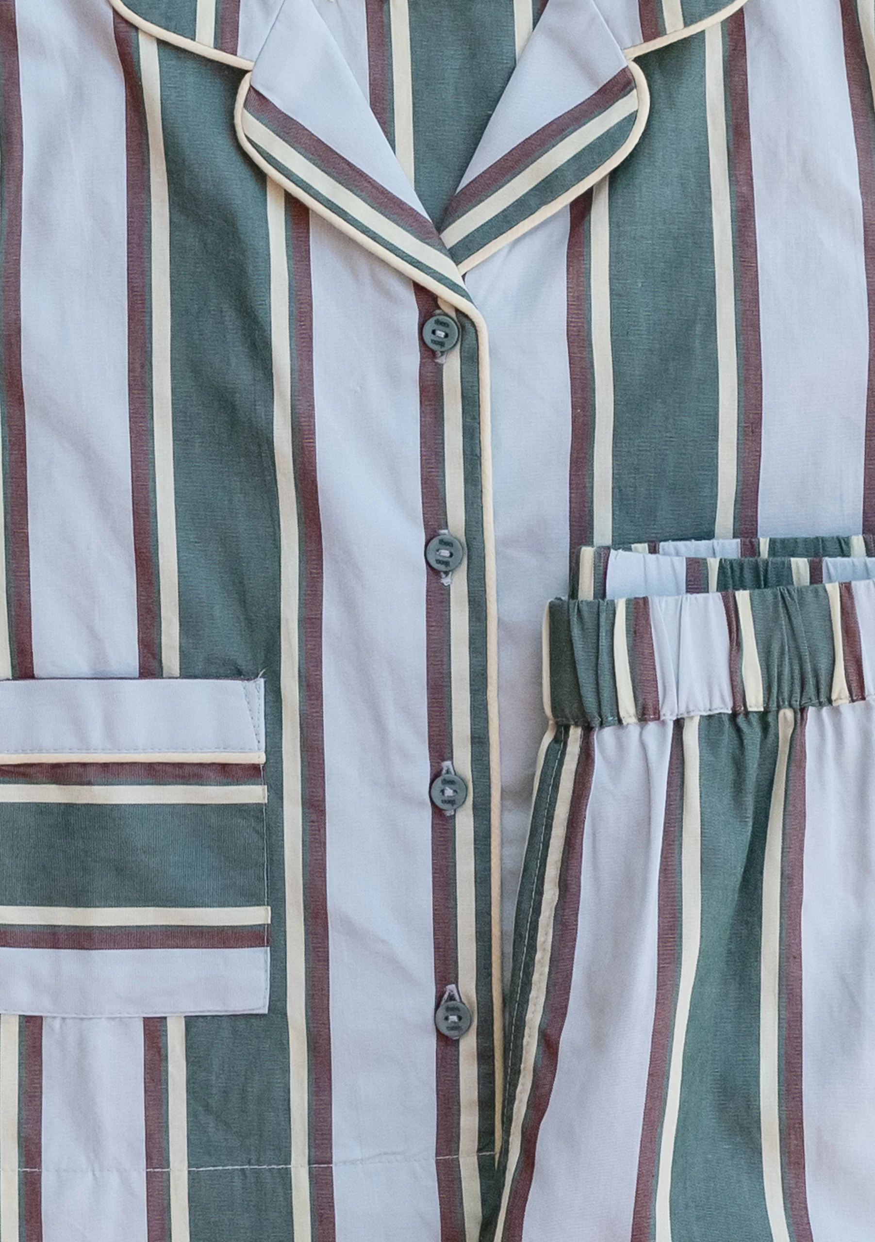 Cotton Kids Pyjamas in Blue Stripe - Image 4