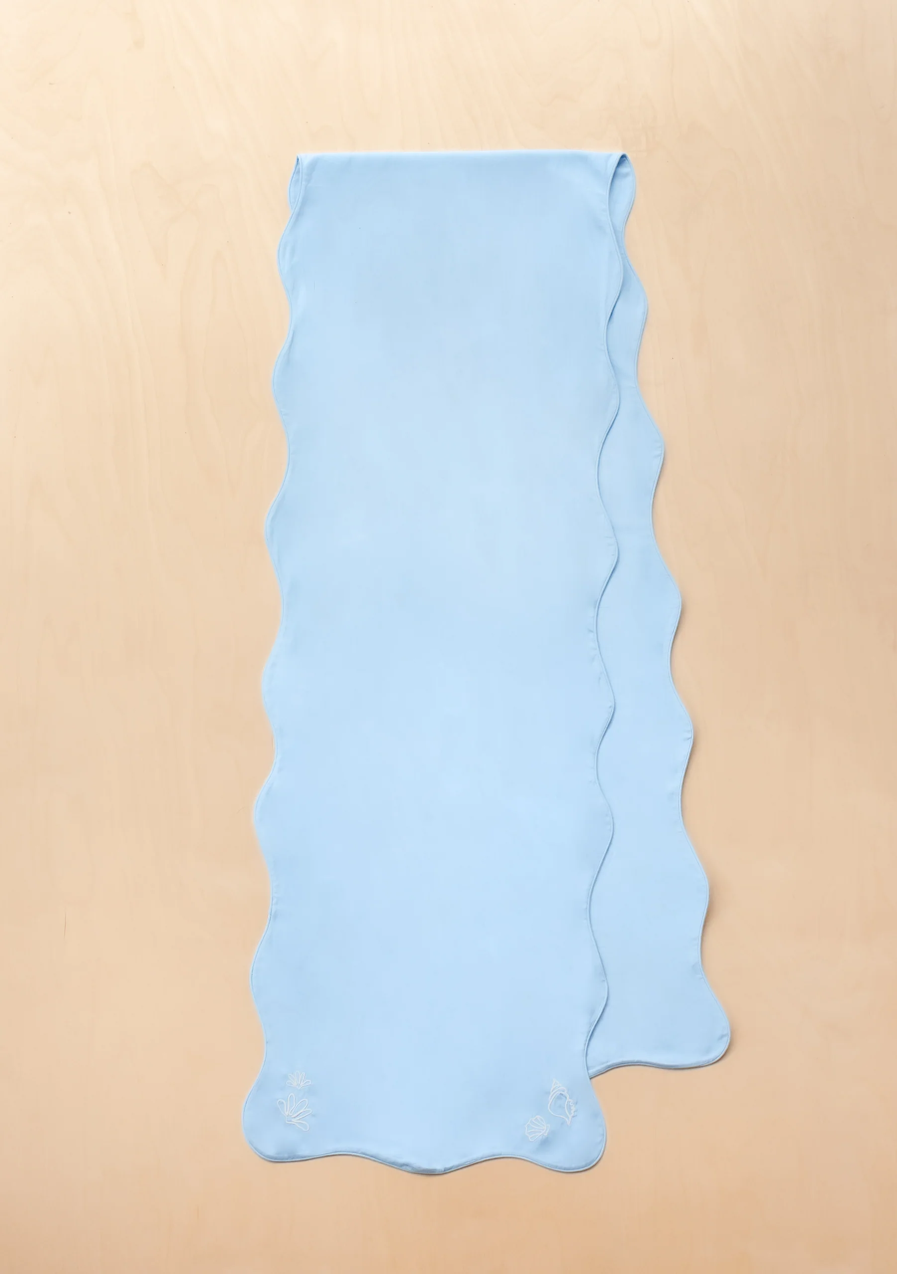 Cotton & Linen Table Runner in Blue - Image 2