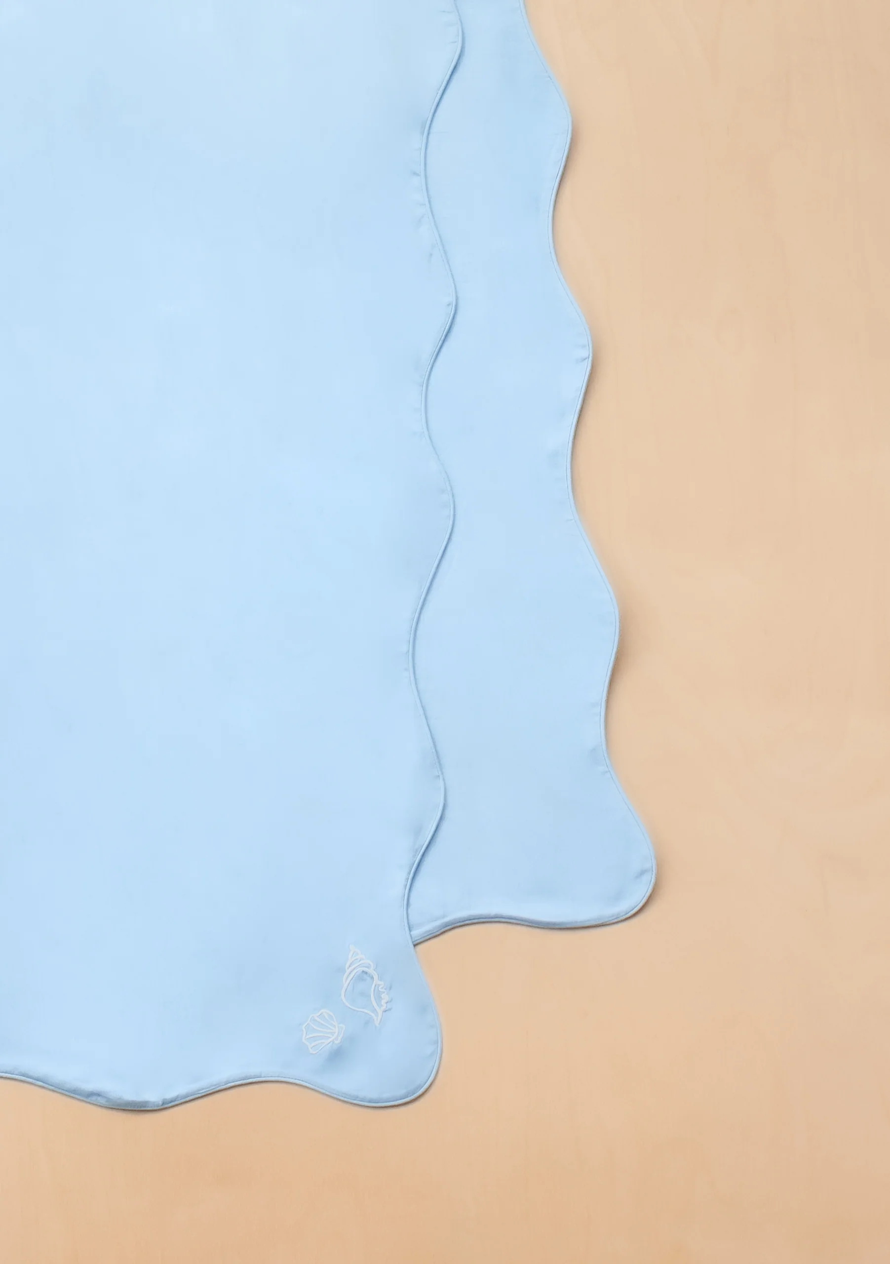Cotton & Linen Table Runner in Blue - Image 4