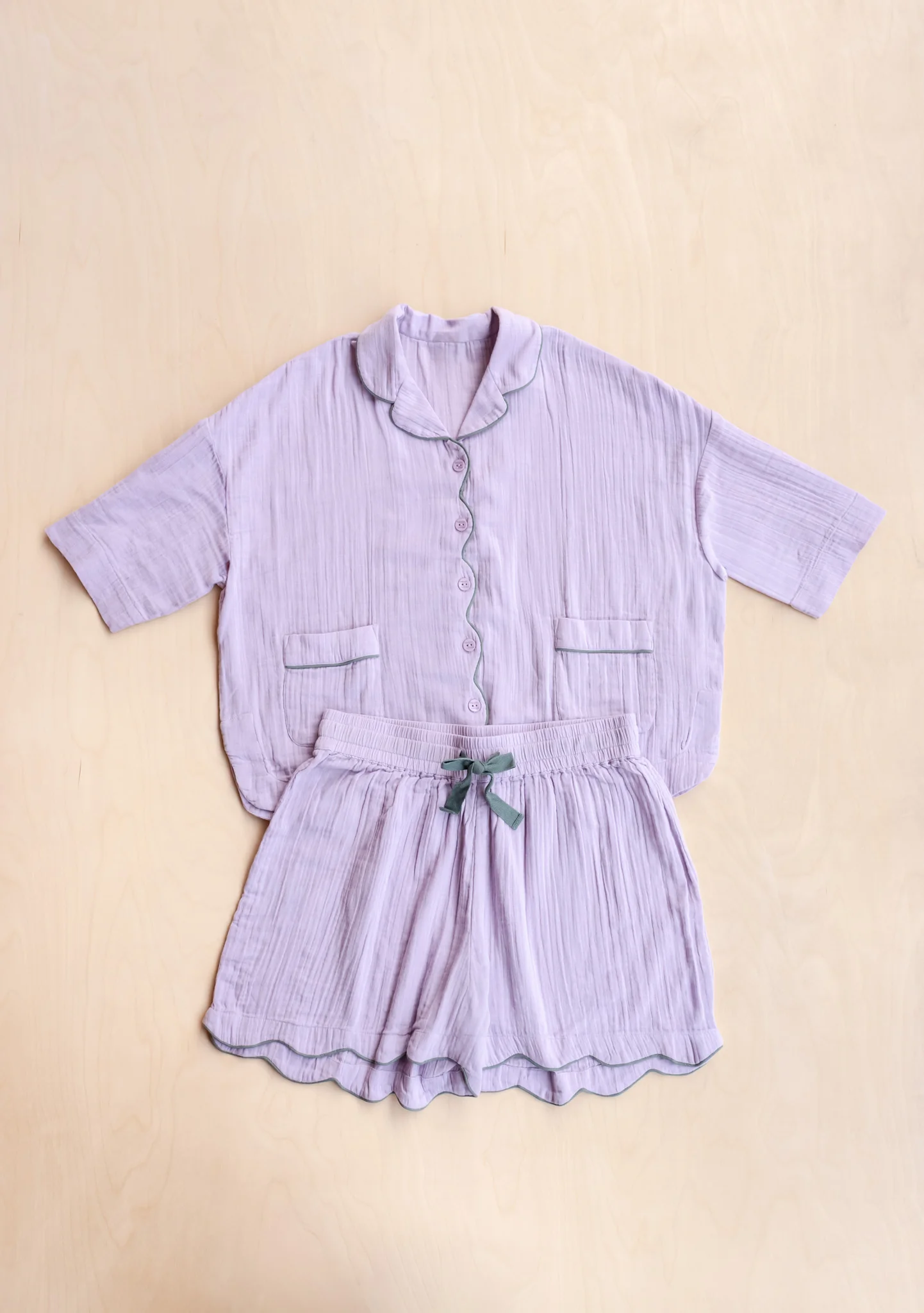 Cotton Pyjamas in Lilac - Image 5
