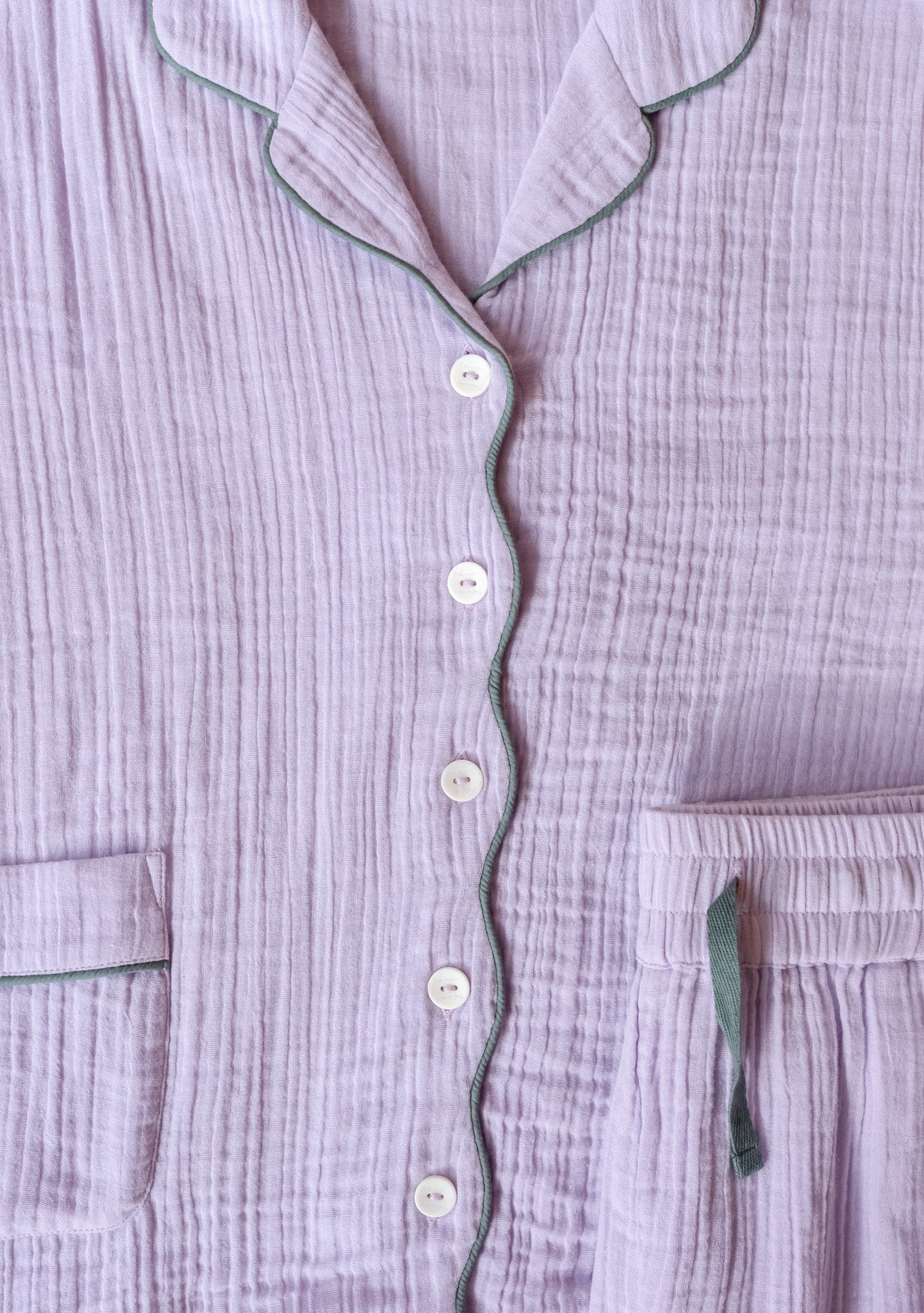 Cotton Pyjamas in Lilac - Image 6