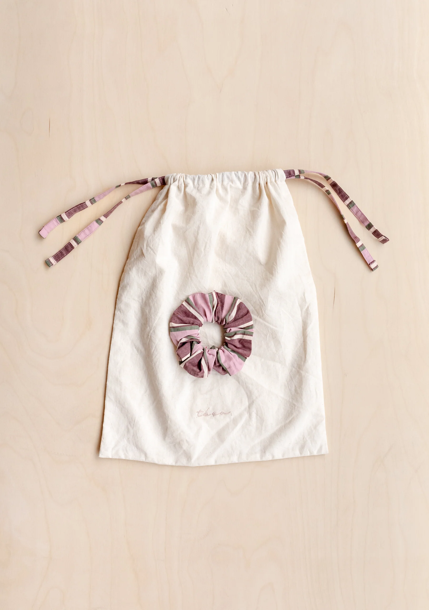 Cotton Pyjamas in Pink Stripe - Image 6