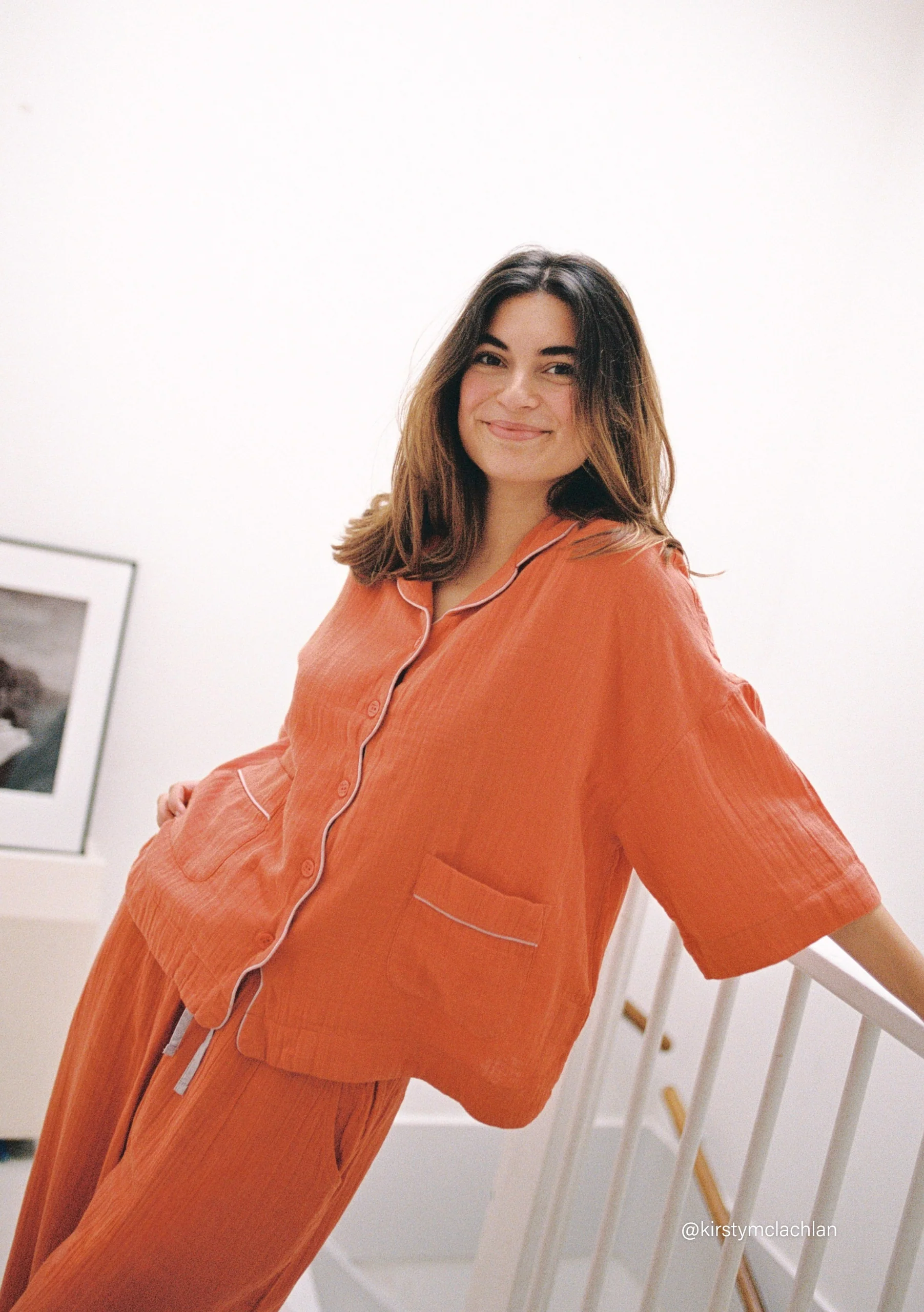 Cotton Pyjamas in Rust - Image 4