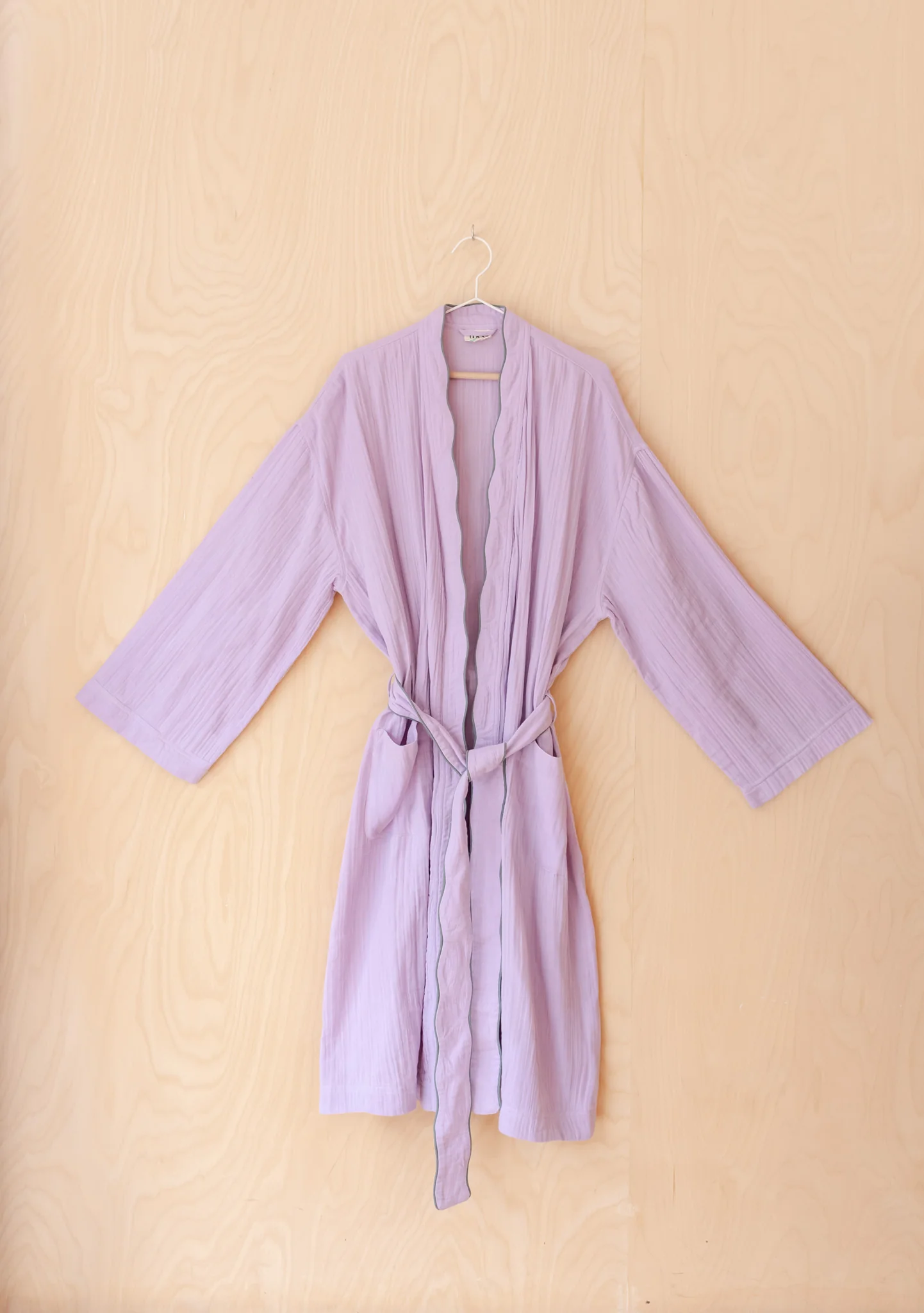 Cotton Robe in Lilac - Image 4