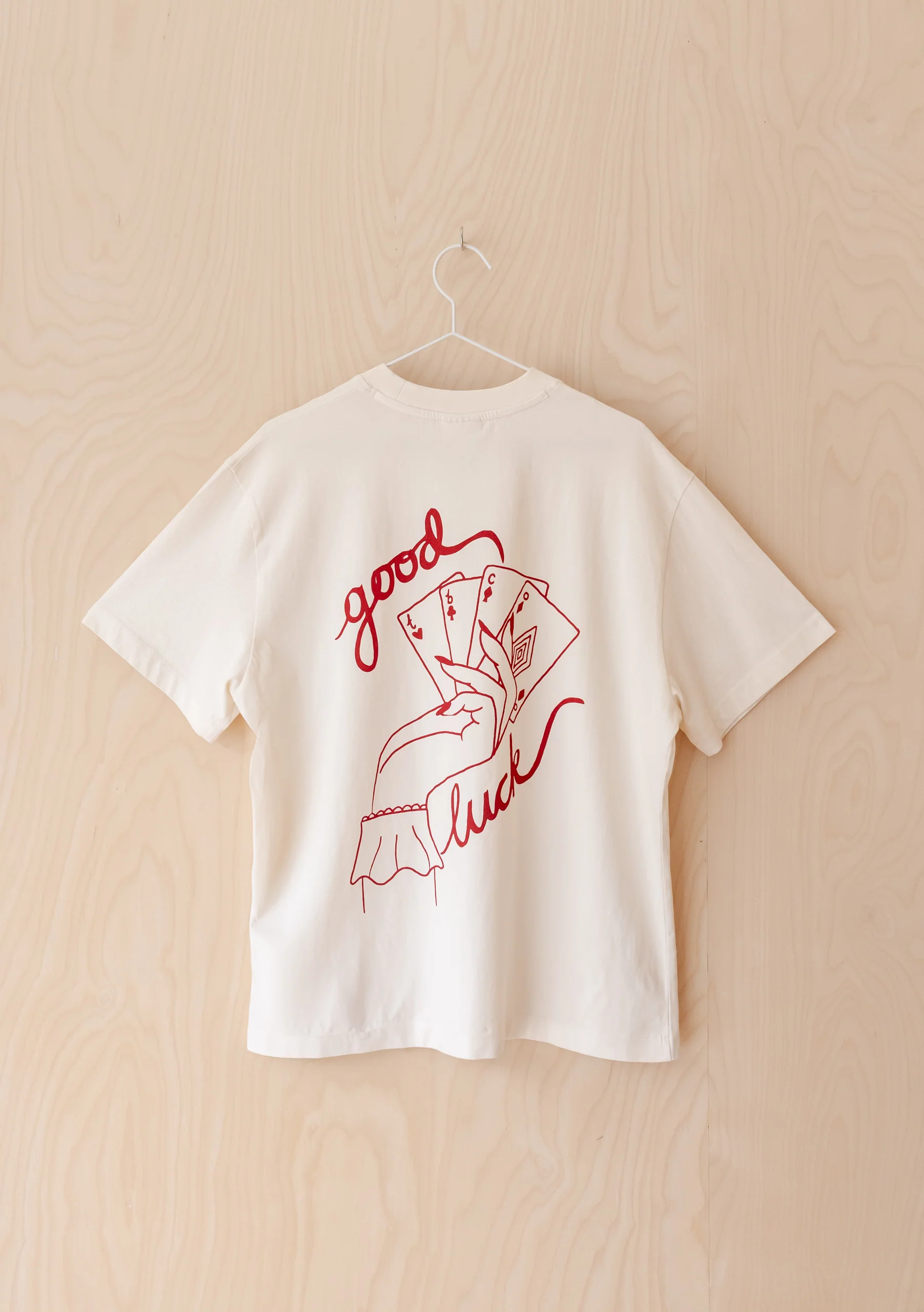 Cotton T-Shirt in Good Luck Cards - Image 5