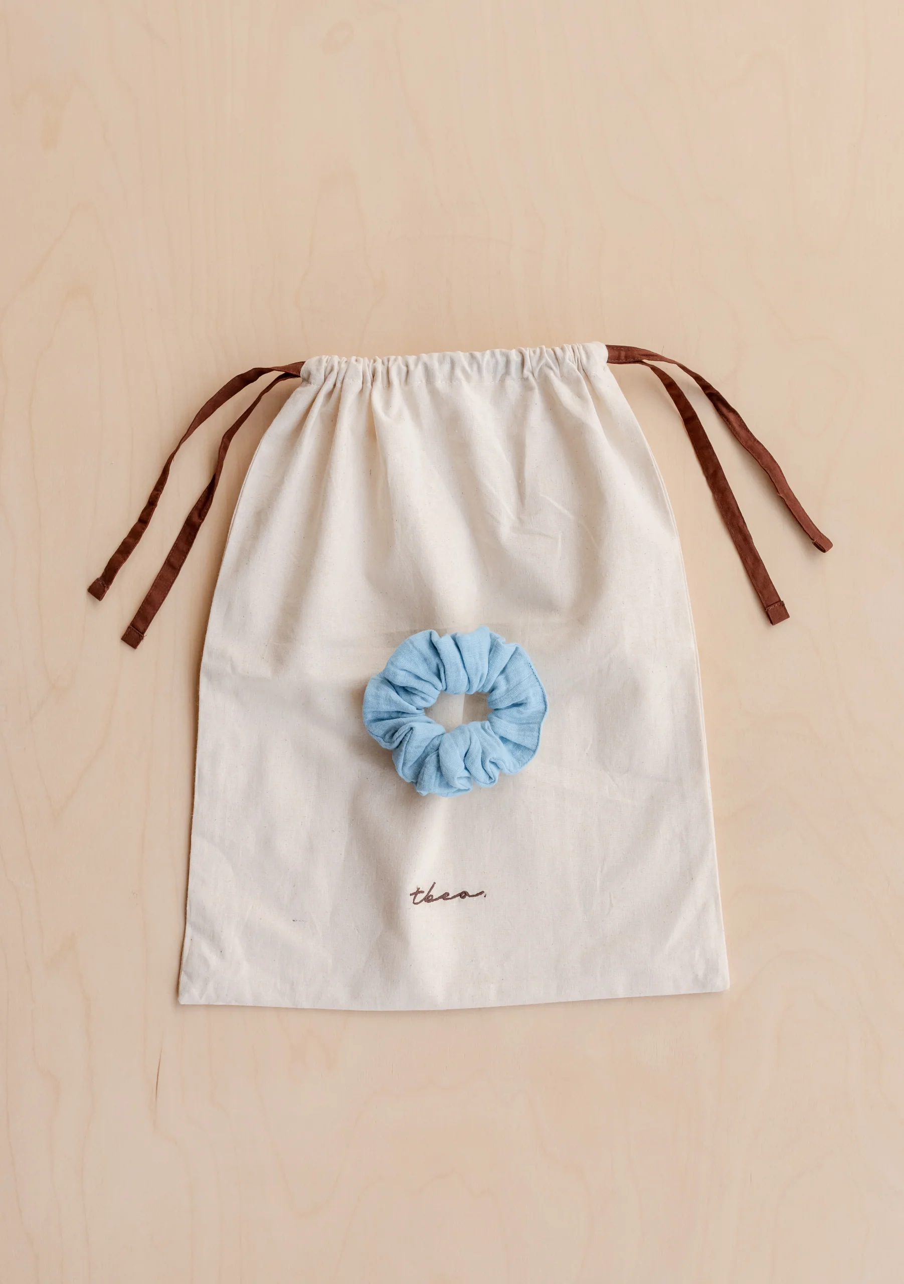 Cropped Cotton Pyjamas in Blue - Image 7