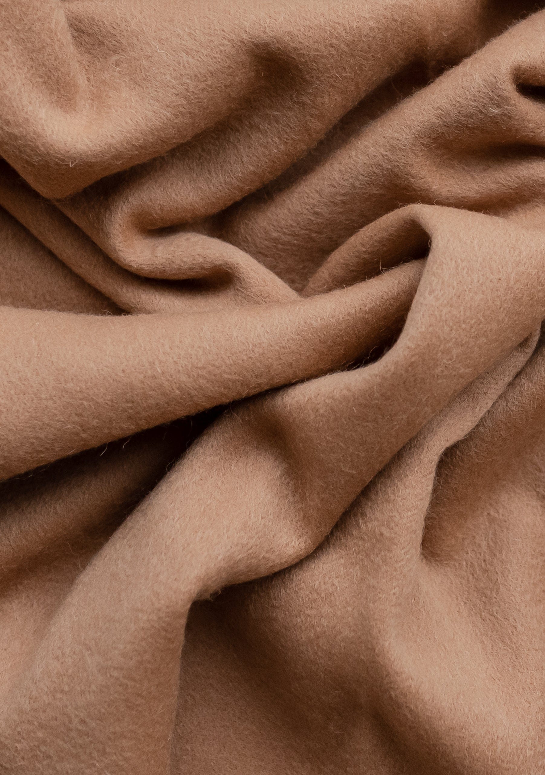 Lambswool Blanket in Camel - Image 3