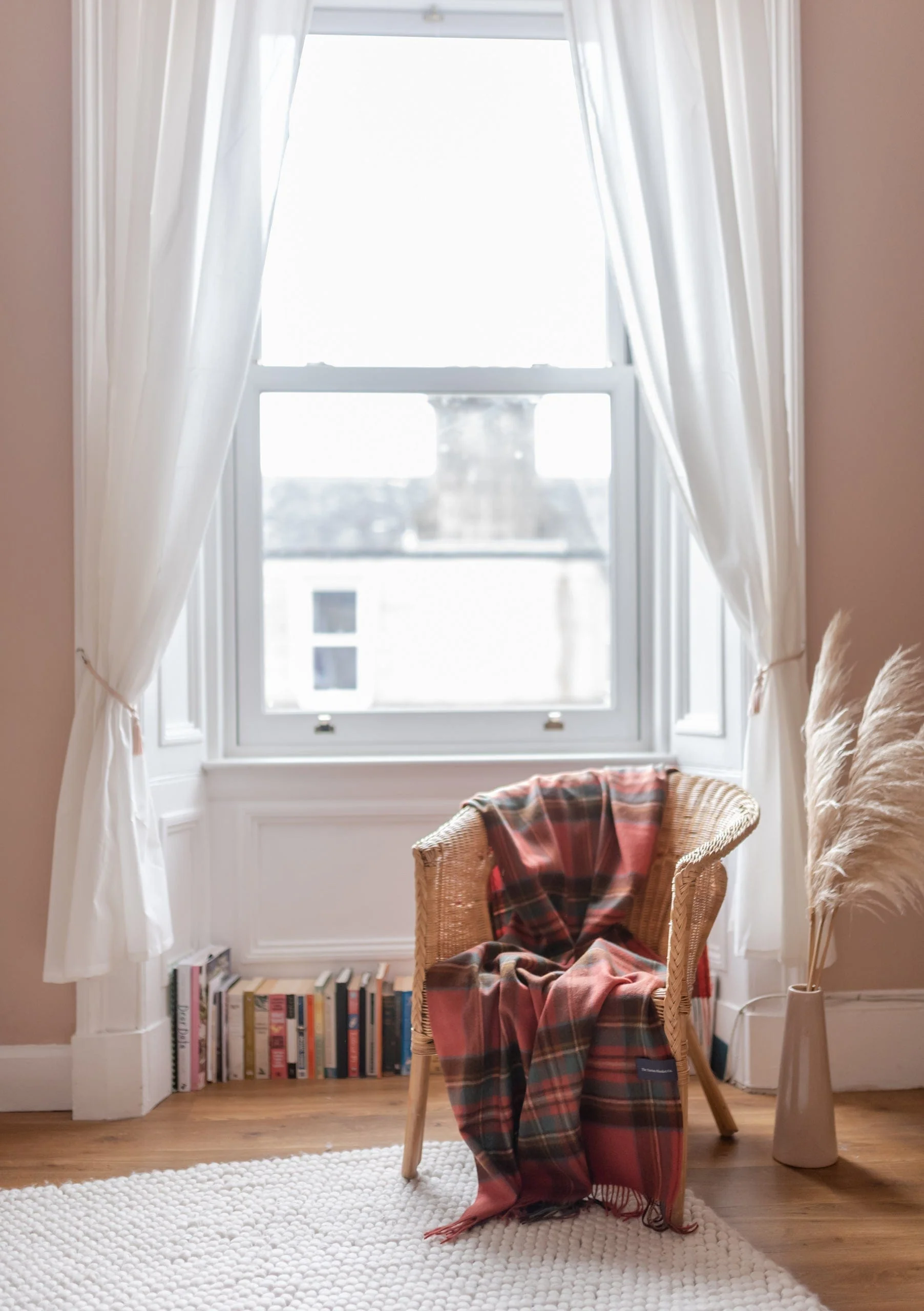 Lambswool Blanket in Stewart Royal Antique Tartan - Image 2