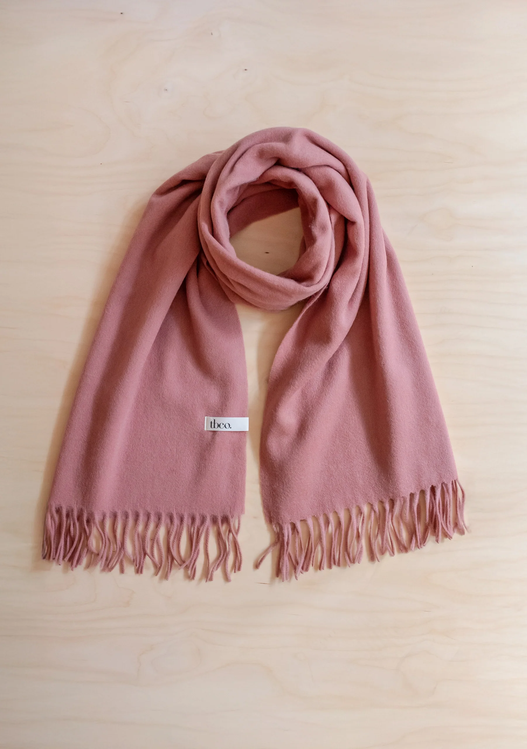Lambswool Blanket Scarf in Blush