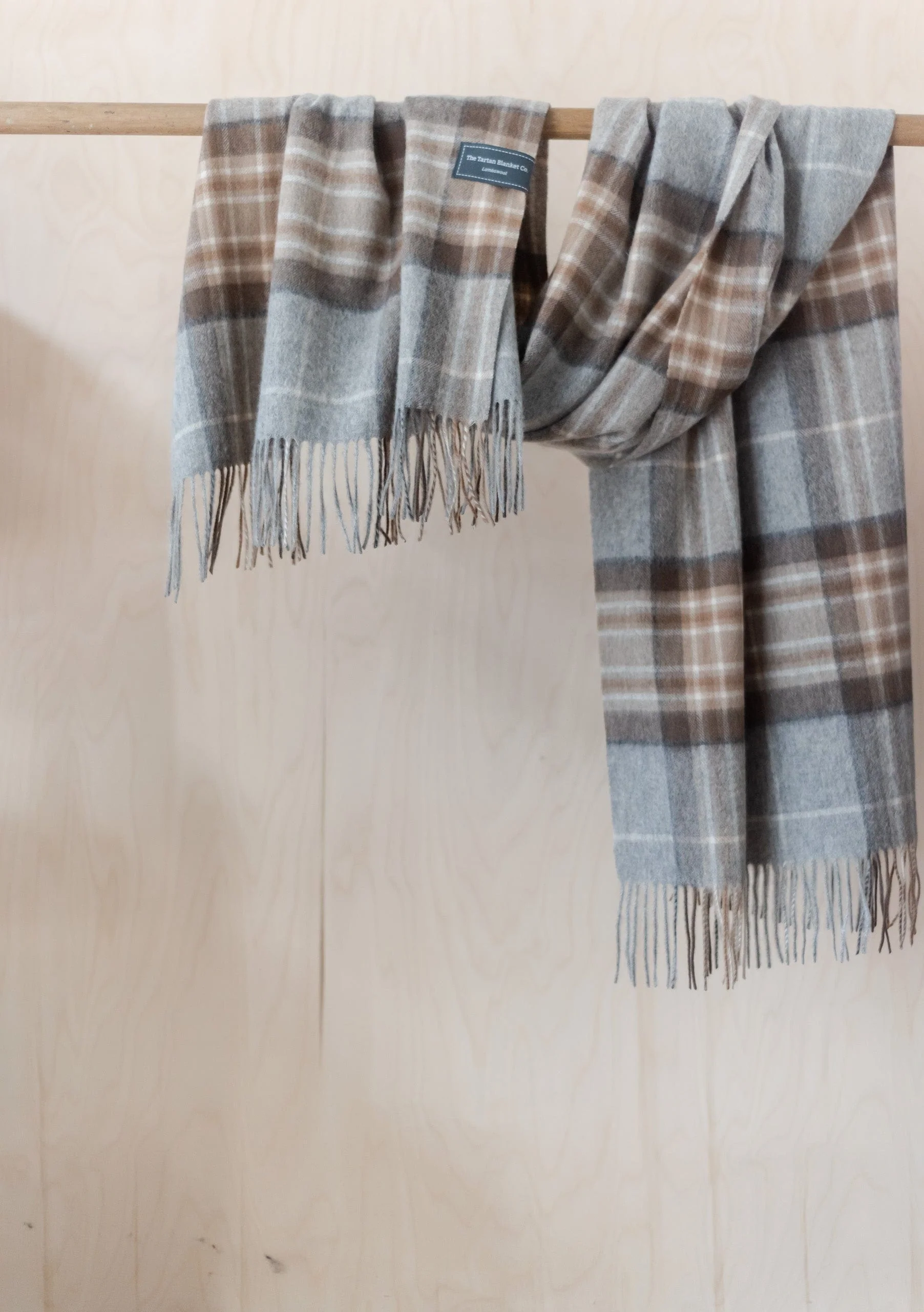 Lambswool Blanket Scarf in Mackellar Tartan - Image 3