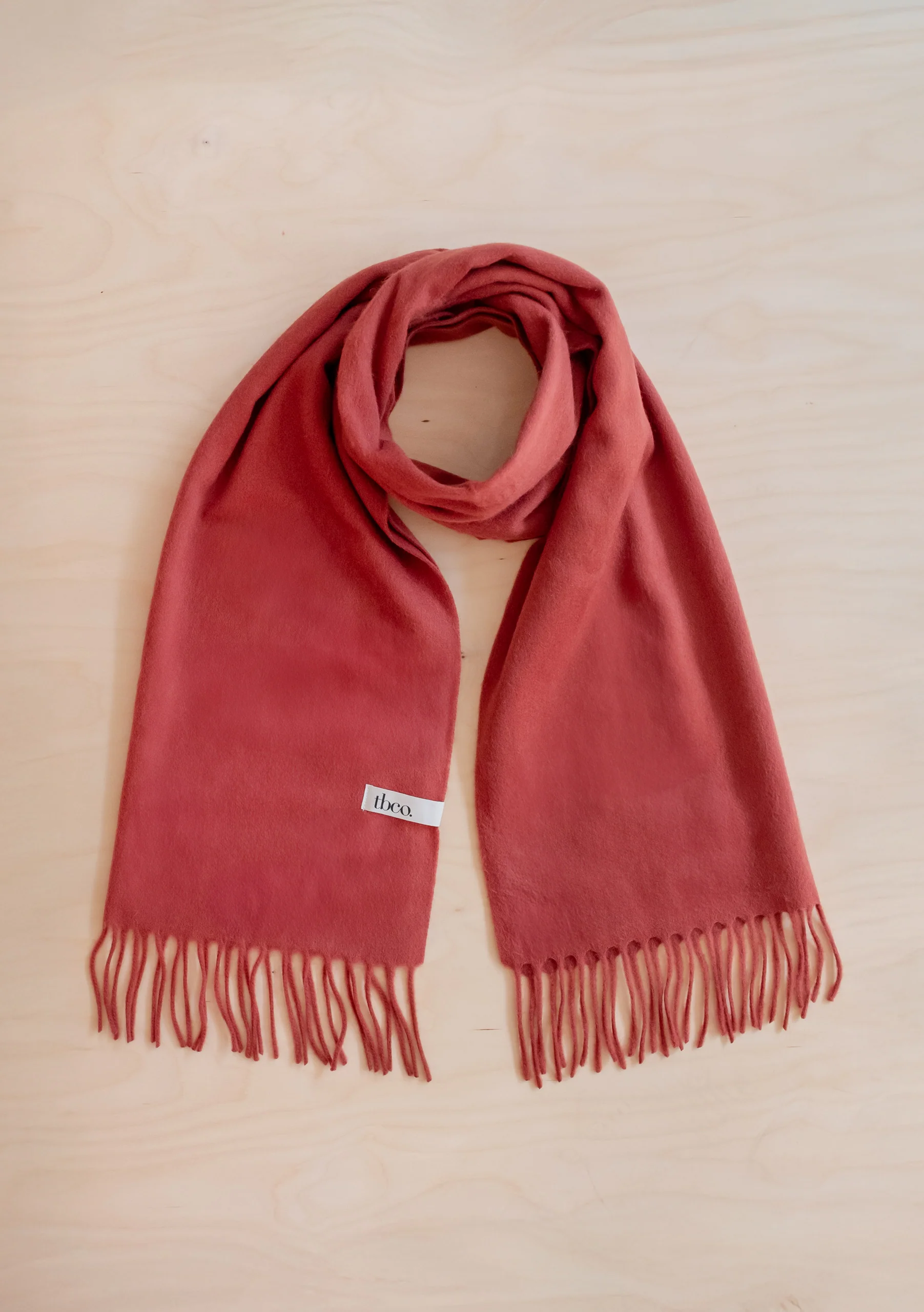 Lambswool Oversized Scarf in Mulberry - Image 2