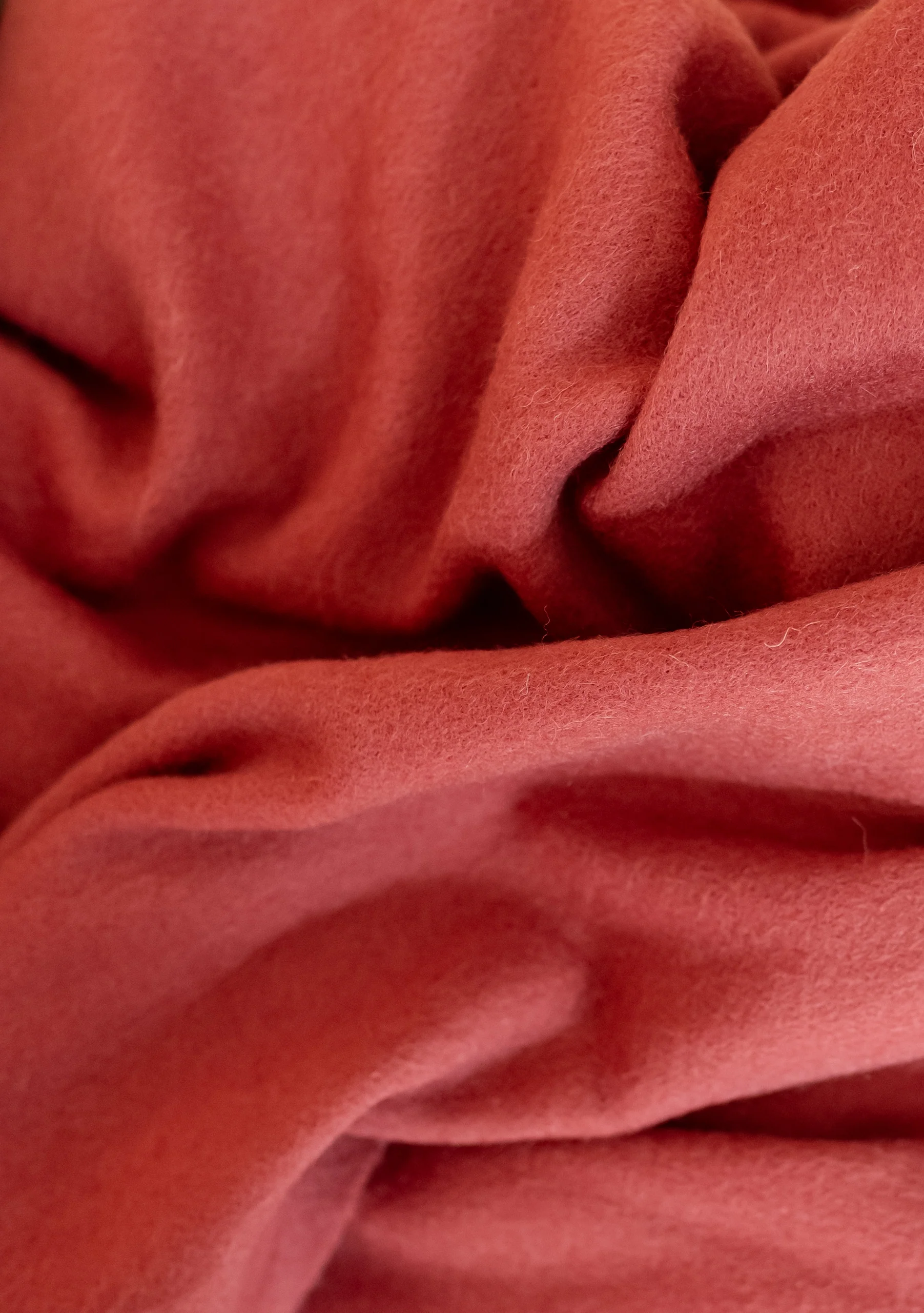 Lambswool Oversized Scarf in Mulberry - Image 3