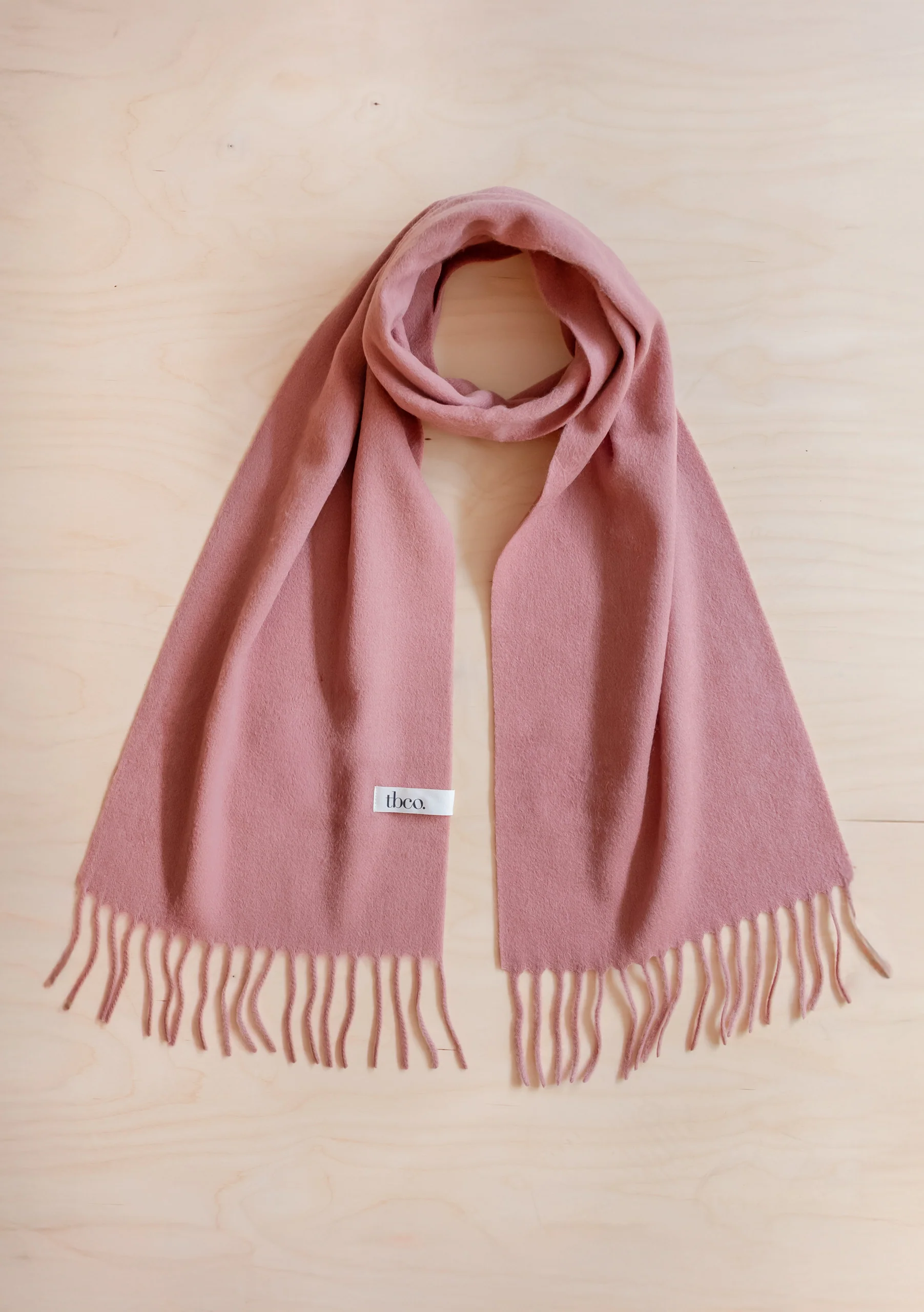 Lambswool Scarf in Blush - Image 2