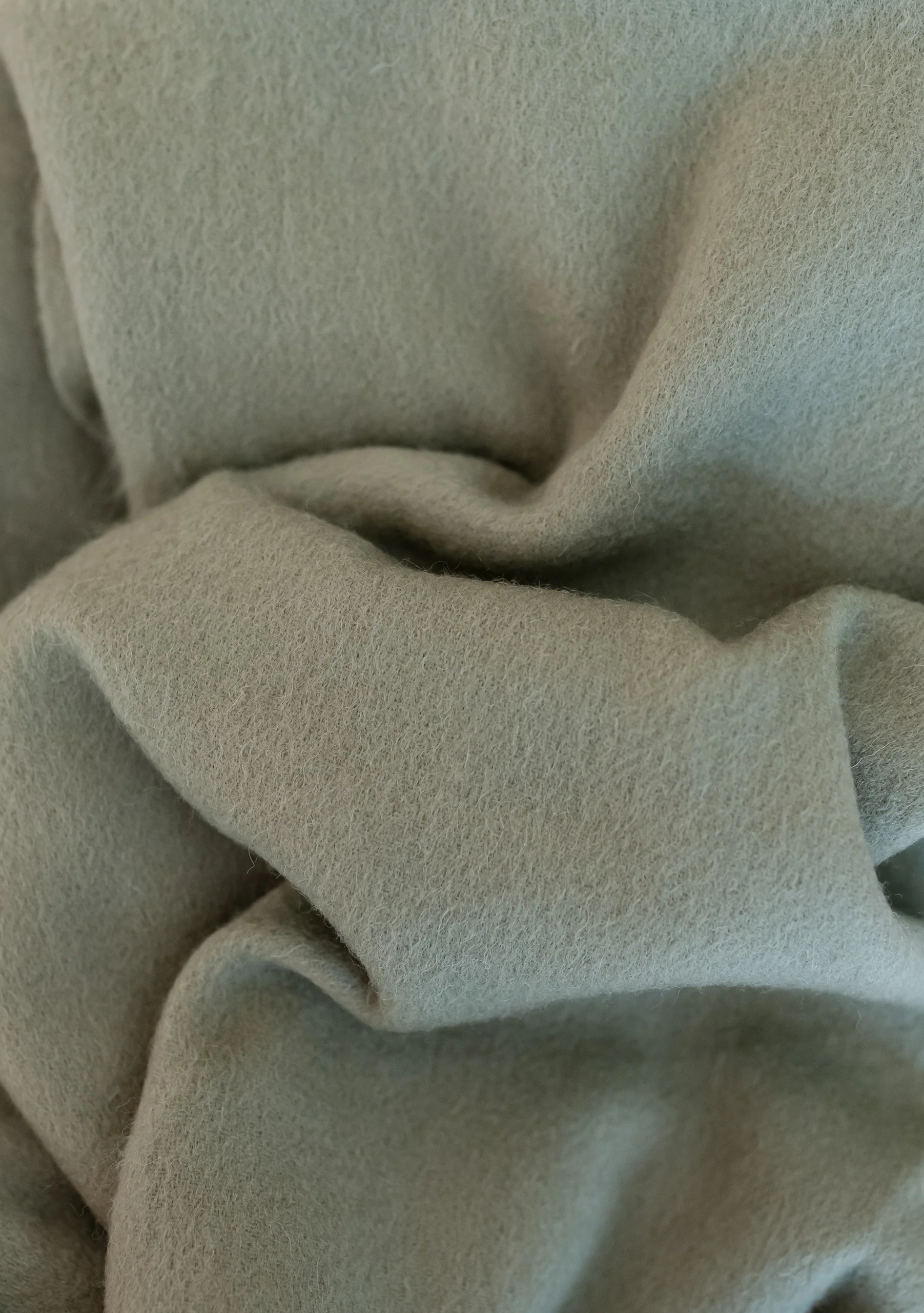 Lambswool Scarf in Olive - Image 2
