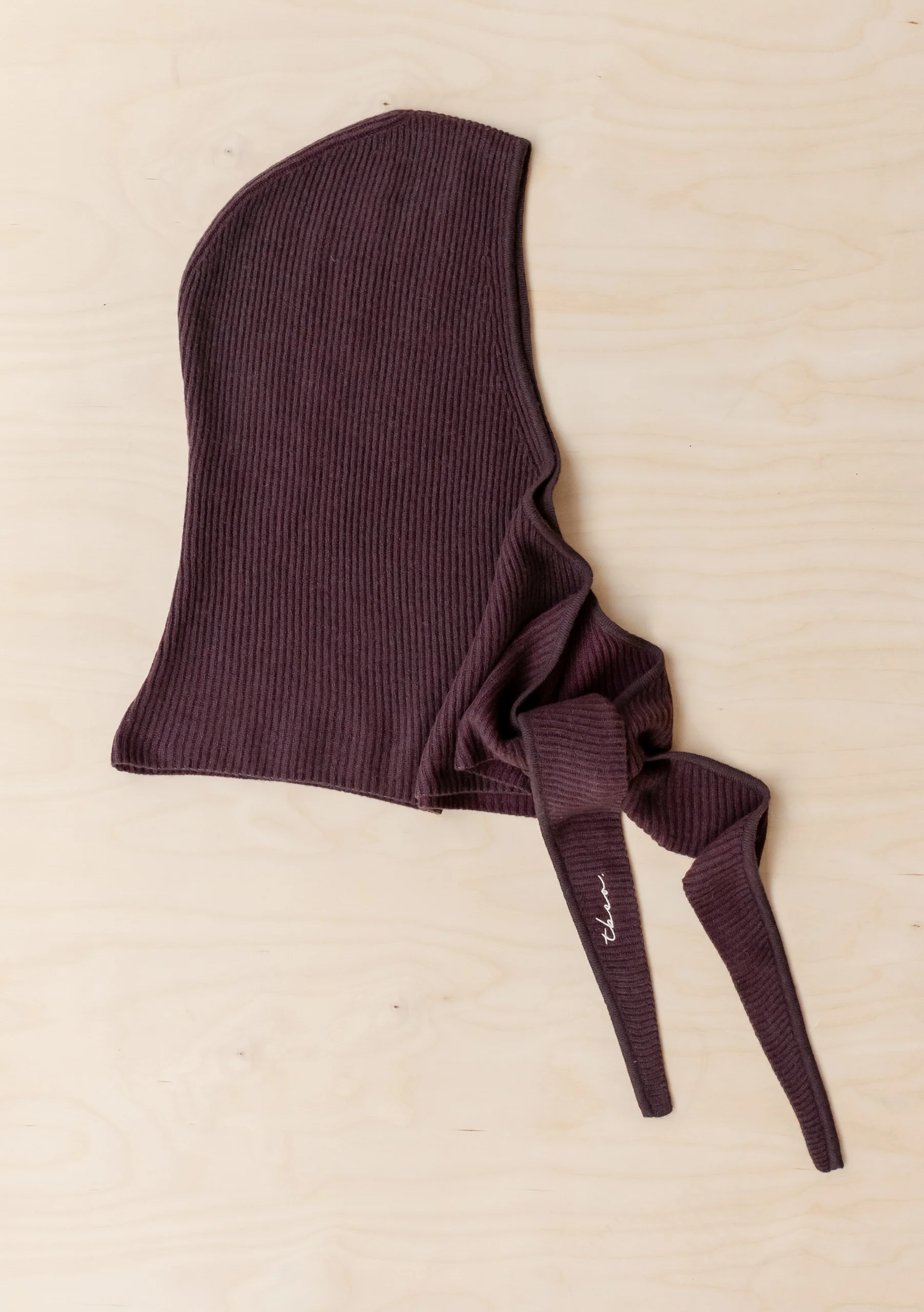 Merino Hood in Brown Two-Tone - Image 3