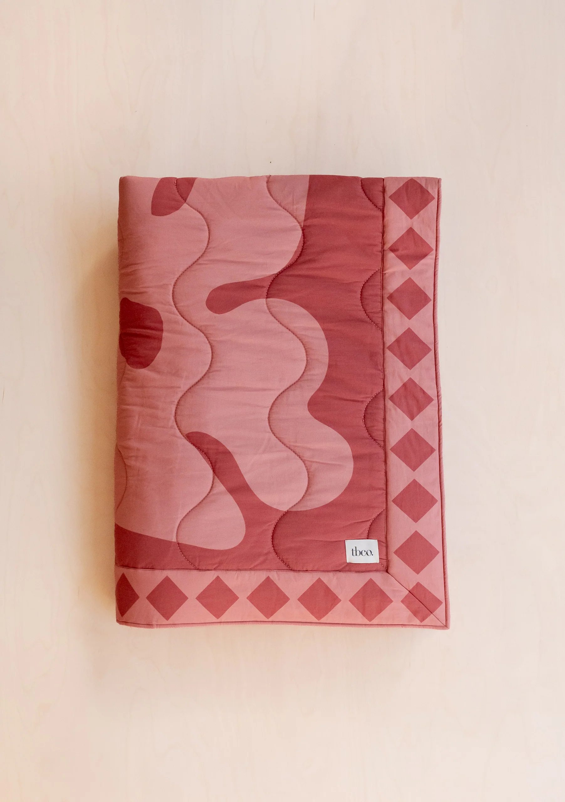 Quilted Cotton Throw in Flora - Image 3