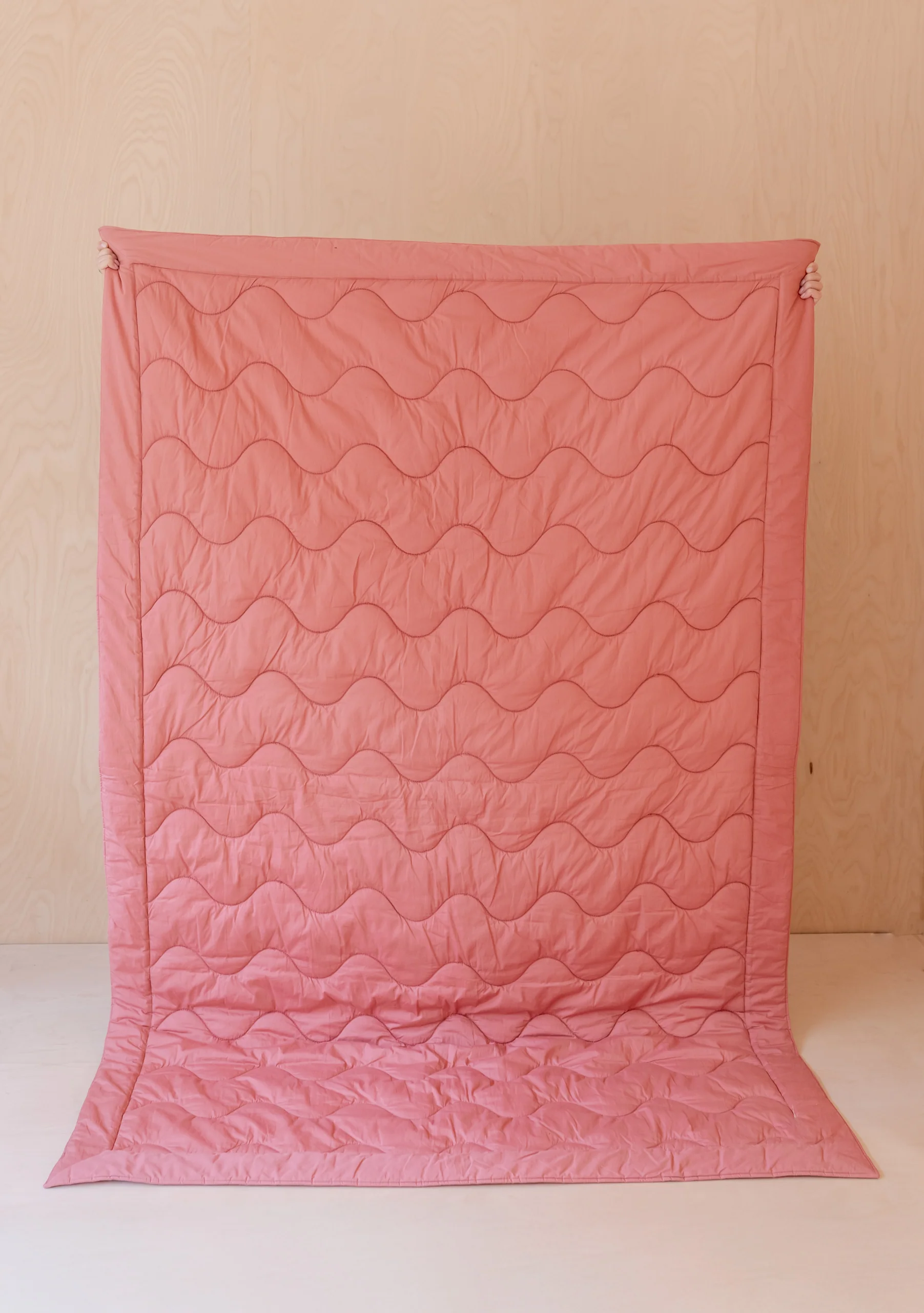 Quilted Cotton Throw in Flora - Image 4