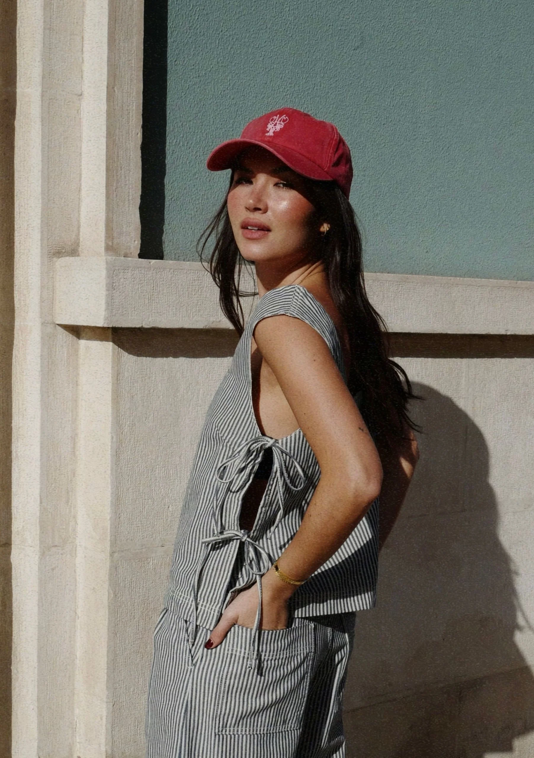 Recycled Cotton Cap in Lobster