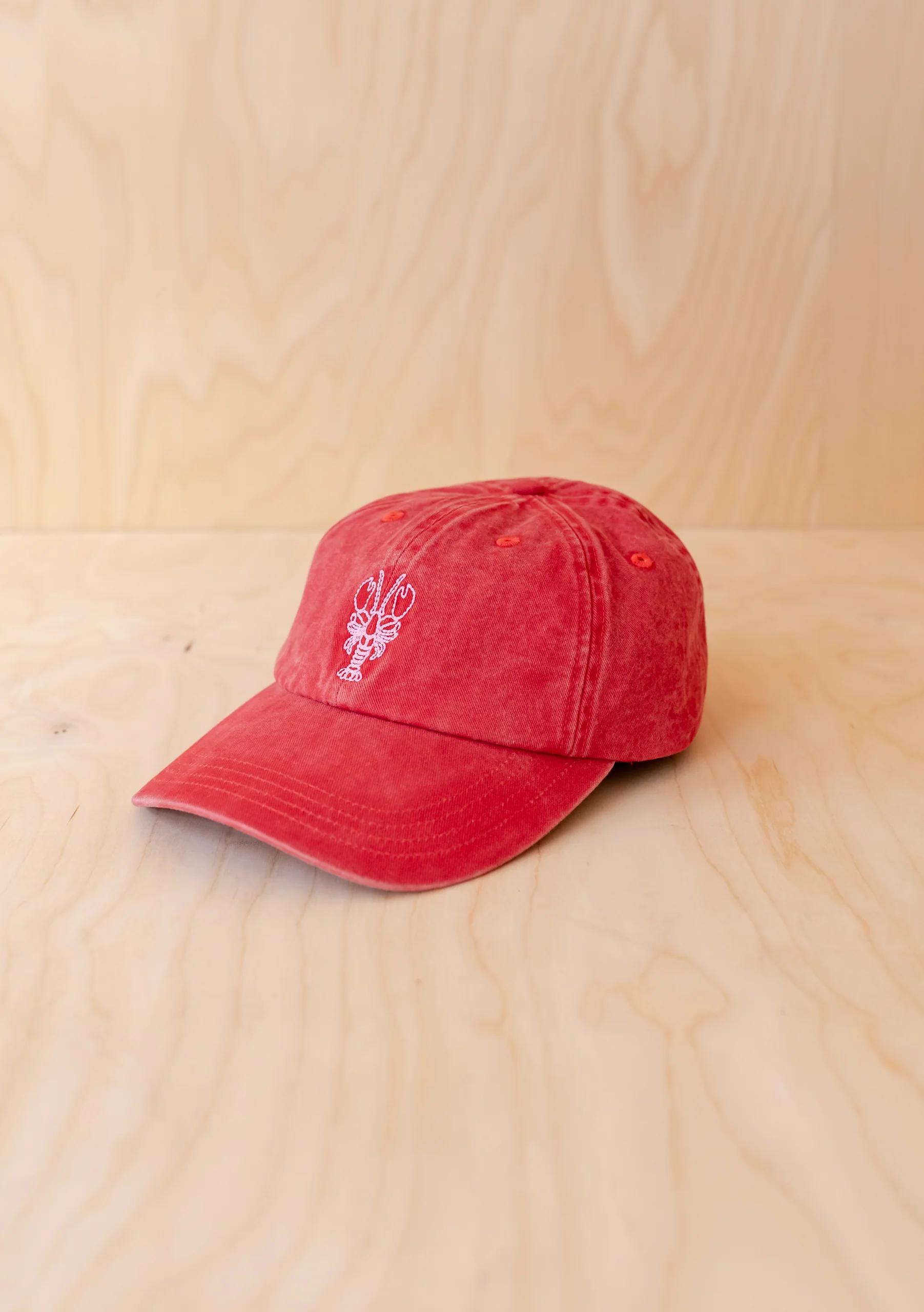 Recycled Cotton Cap in Lobster - Image 2