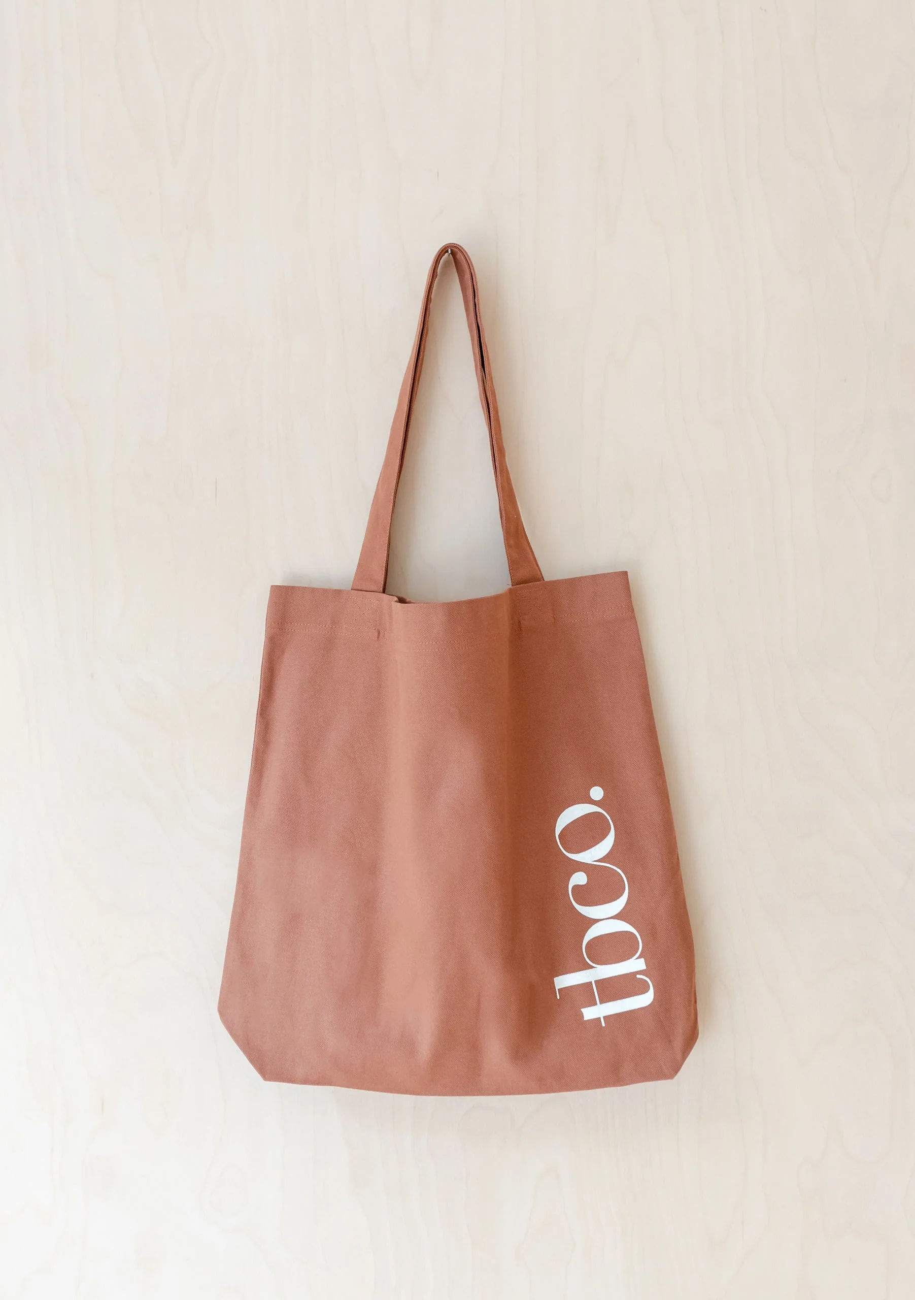 TBCo Recycled Cotton Tote in Rust - Image 2